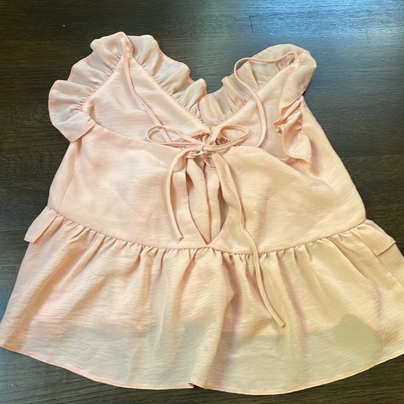 NWT ASOS size 4 ruffle tank top pink - Picture 2 of 7